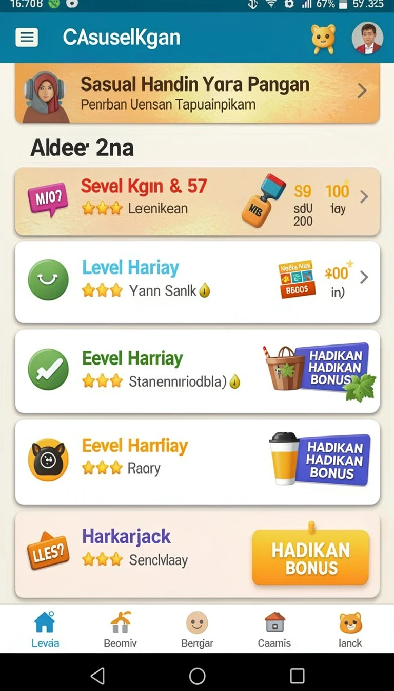 Tampilan utama aplikasi Aplikasi to288 Paling Baru untuk Android yang intuitif dan efisien.
